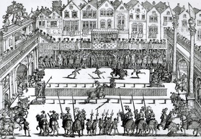 Eine Turnierszene von English School